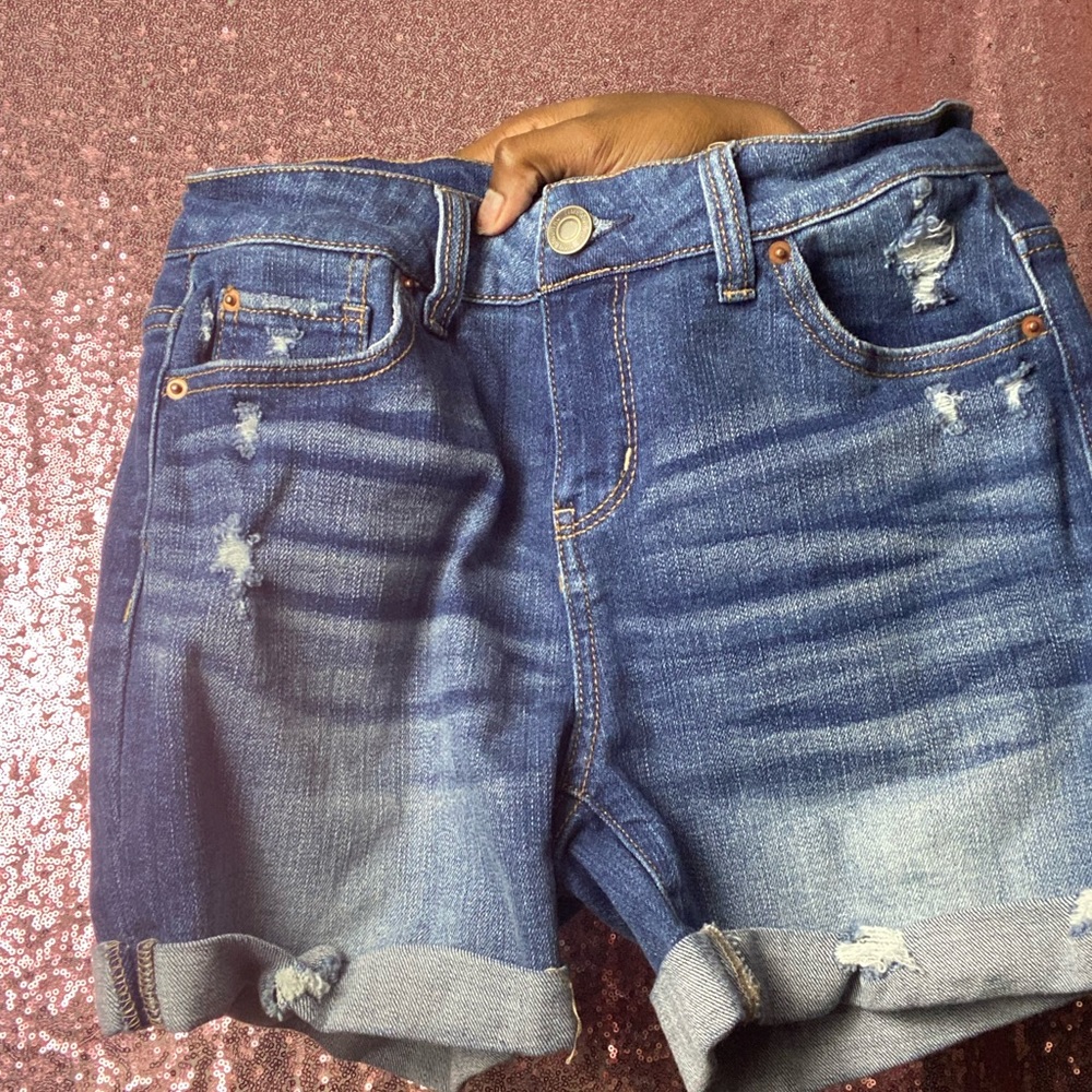 Blue shorts